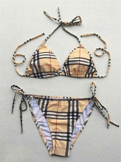 burberry replica swimsuit|burberry plaid bikini.